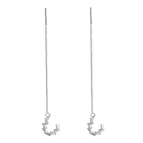 Buy Reffeer 925 Sterling Silver Wave Crawler Earrings Cuff Earrings ...