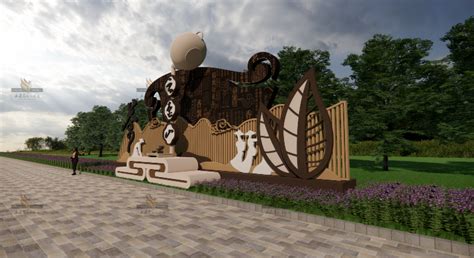 雅安大兴二桥 · 熊猫集体变身x桥墩雕塑-四川墨夏空间艺术设计股份有限公司