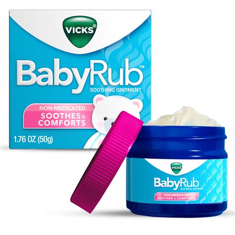 Vicks BabyRub, Non-Medicated Baby Chest Rub Ointment with Soothing ...