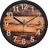 Buy Amazon Brand - Solimo 12-inch Plastic & Glass Wall Clock ...