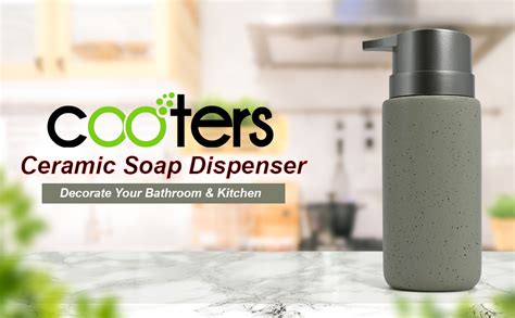 Cooters Ceramic Liquid Dispenser with Pump | Soap Dispenser for Wash ...