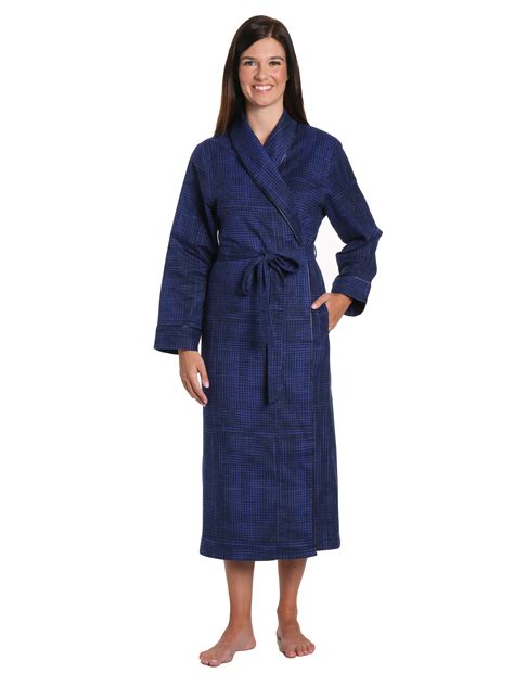 Gift Packaged Women's 100% Premium Cotton Flannel Robe – Noble Mount