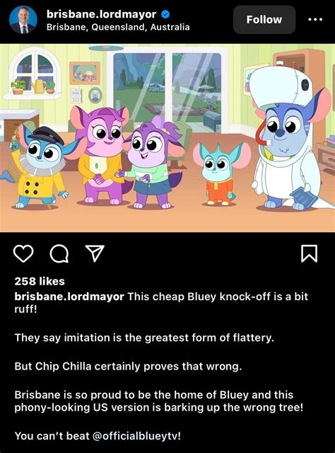 Even the Brisbane mayor hates Chip Chilla 💀 : r/bluey