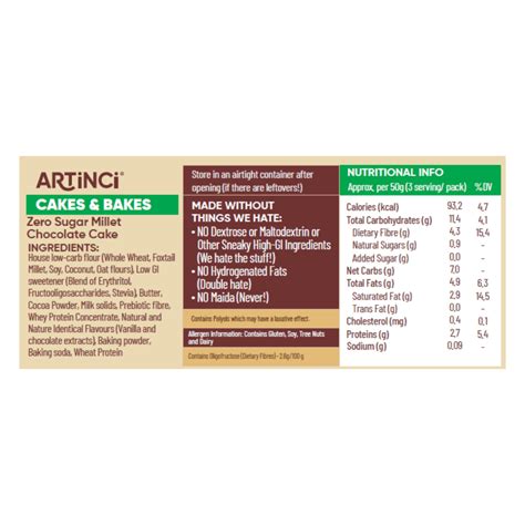 Eggless Millet Chocolate Cake - Sugar free, Diabetic Friendly – Artinci