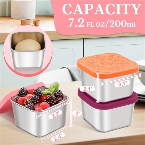 Mini Containers with Silicone Lids – Vensaa