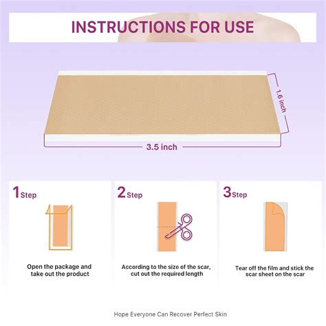 Buy Carbou Silicone Scar Sheets (1.6x 3.5 10 Pack),Soft Silicone Scar ...