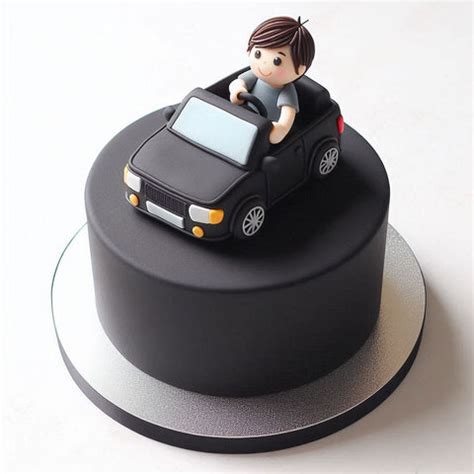 Simple Car Cake Design theme for Birthday Boy – carcosmic