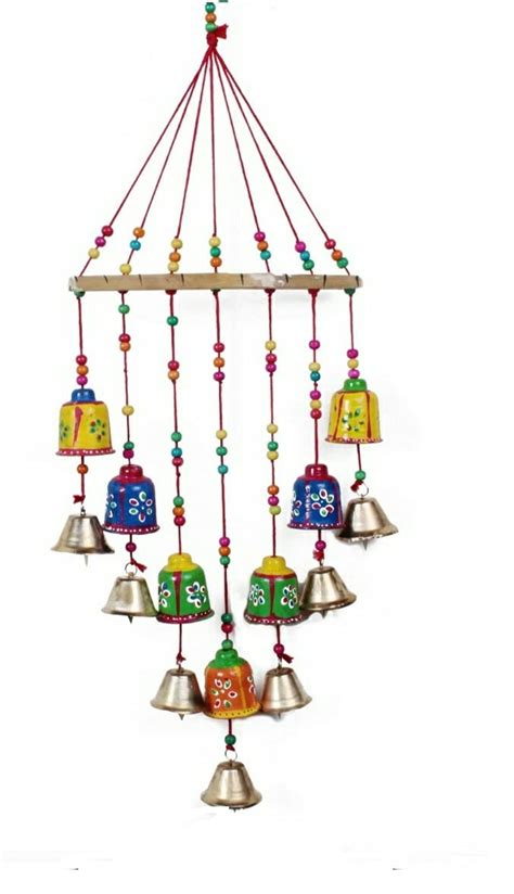 Buy RV Home DecorSet of 1 ;Piece Handecraft Rajasthani Colored Bell ...