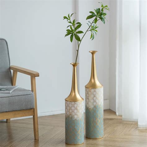 Amazon.com: Sziqiqi Large Floor Vases Decorative Tall- 23.4/26in Set of ...