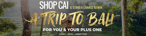 Lucky Draw: Terms and Conditions for BALI Trip* – The CAI Store