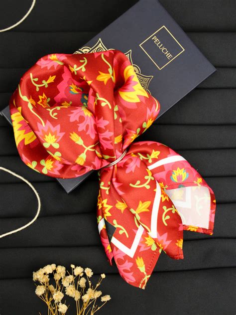 Buy Peluche Botanical Bliss Multicolor Pocket Square for Men (14X14 ...