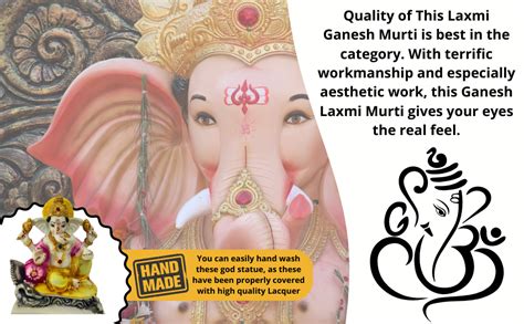 Buy The Handicraft Store Dust Ganesh Idol | Vinayaka Statue | Ganpati ...