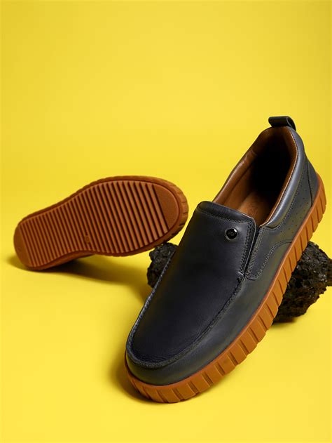 Buy Monte Carlo Navy Blue Casual Slip-On Loafers/Moccasins for Men ...