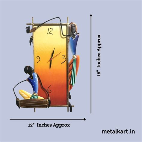 Expectation wall clock (18 x 12 Inches) - Punam Metalcrafts