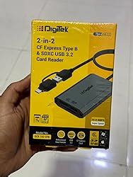 DIGITEK® (DCR-102 CFB) 2 in 2 CF Express Typ B & SDXC, USB 3.2 & 3.0 ...
