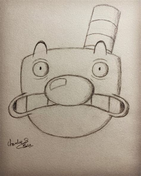 Mugman's mug-face when he sees Ludwig pull up to take Cuphead out on an ...