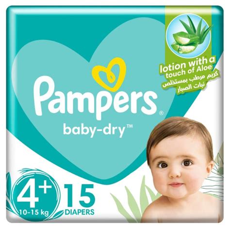 Buy Pampers baby dry Tap Diaper size 4+ 15 counts, for 10 to 15kg