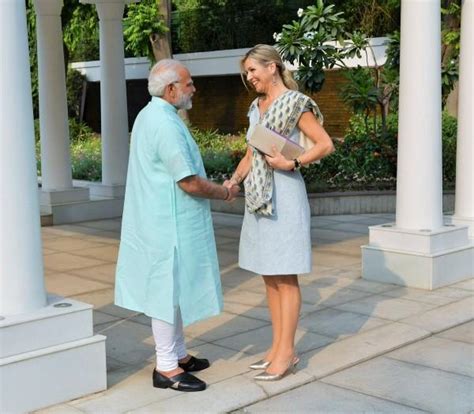 Narendra Modi meets Queen Maxima of Netherlands - Photos,Images,Gallery ...