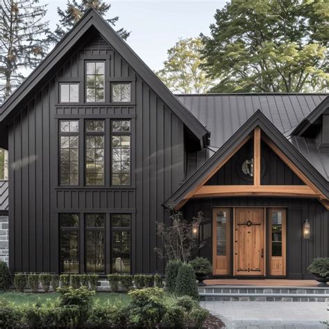 Paint Colors for a Modern Black House with Cedar Accents – Welsh Design ...