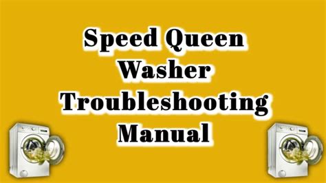 Image result for Speed Queen Washing Machine Error Codes