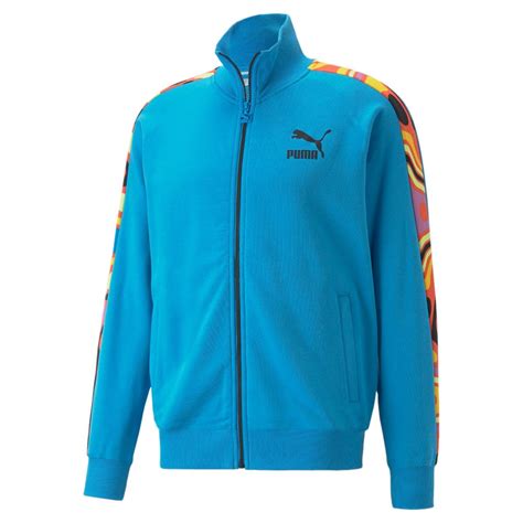 Buy Puma Lava Flow T7 Track Men Blue Jacket Online