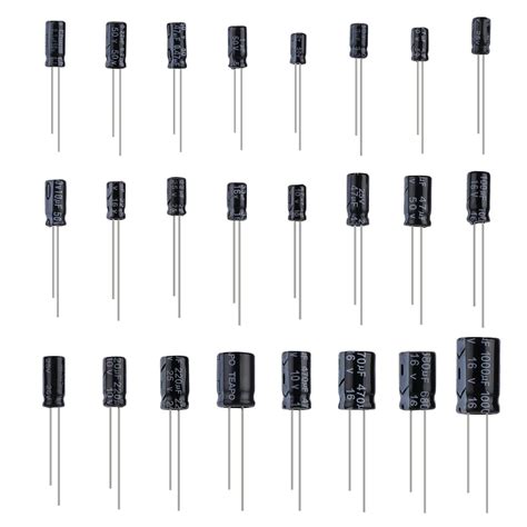 Electrolytic Capacitor (88 PCS- Assorted) with Durable Plastic Storage ...