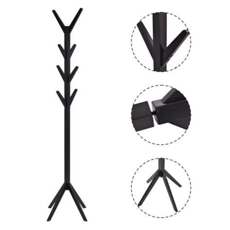 Coat Rack Tree Stand Clothes Holder Hat Hanger Hall Stand Umbrella Wood ...