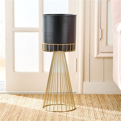 Buy Gardenia Fest Set of 2 Metal Floor Planters with Stand from Home ...