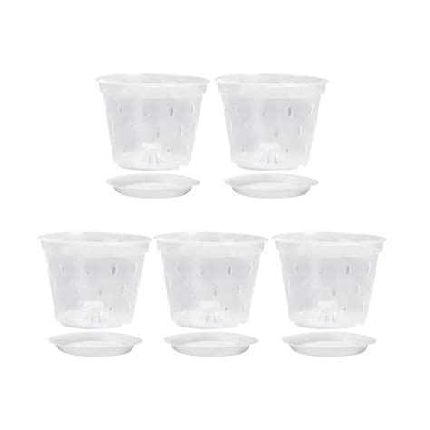 Clear Orchid Pots, Clear Flower Pot with Holes, Plant Pots Orchids ...