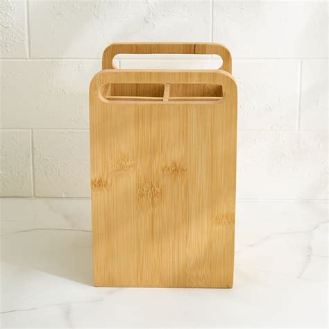 Buy Regal Luxe Bloom Bamboo Ribbed Utensil Holder from Home Centre at ...