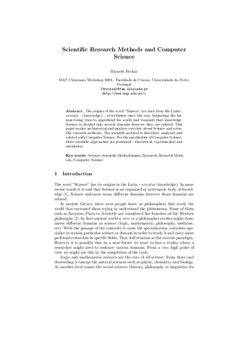 Image result for Computer Science Methods Journal Paper Format