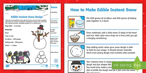 Make Your Own Snow - Primary Resources (teacher made)