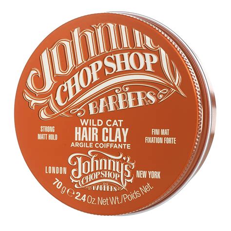 Johnny's Chop Shop Wild Cat Hair Clay | Strong Hold Hair Styling Clay ...