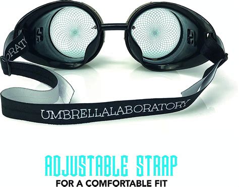 Buy UMBRELLALABORATORY Steampunk Victorian Style Goggles with Neon ...