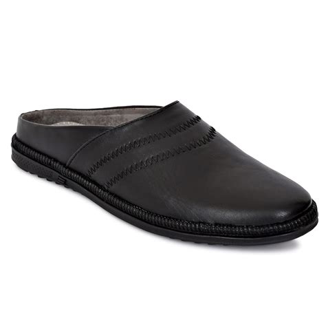 Buy Malli Man Black Synthetic Back Open Shoe for Men - 9 UK at Amazon.in