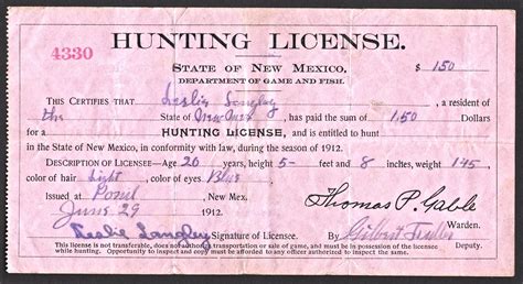 Earliest Hunting & Fishing Licenses - Waterfowl Stamps and More