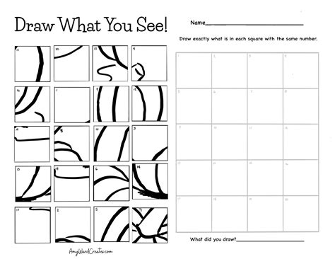 Printable Grid Drawing Worksheets Art