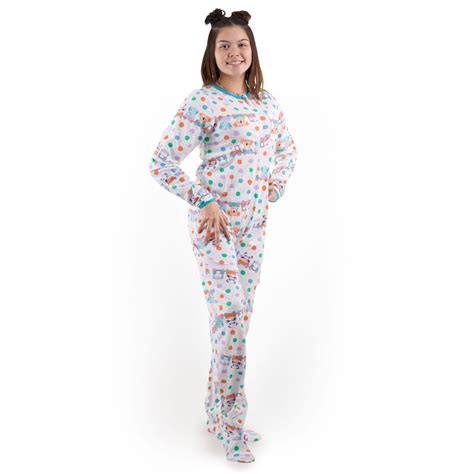 Critter Caboose Zippered Adult Footed pajama - Littles Downunder