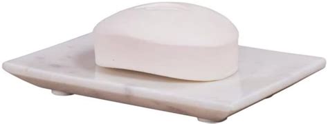 Kunhar Natural White Marble Soap Dish Holder for Bathroom | Marble Soap ...