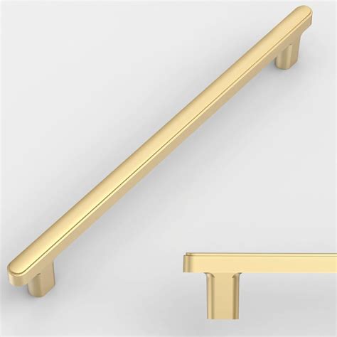 Amerdeco 10 Pack Brushed Gold Cabinet Pulls 10 Inch(256mm) Hole Center ...