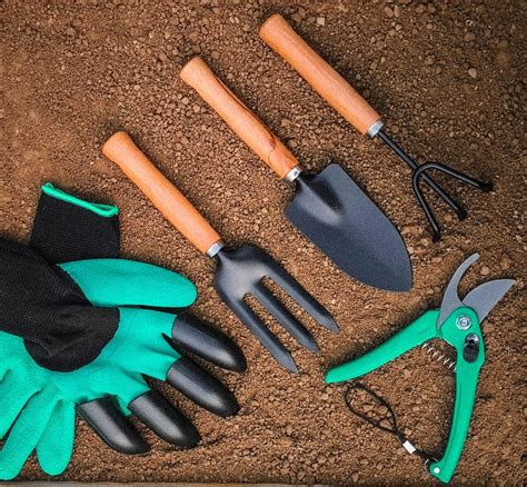 GOLD DUST Gardening Tools Kit for Home Garden, (Trowel, Hand Cultivator ...