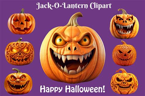 Scary Jack O Lantern Clipart