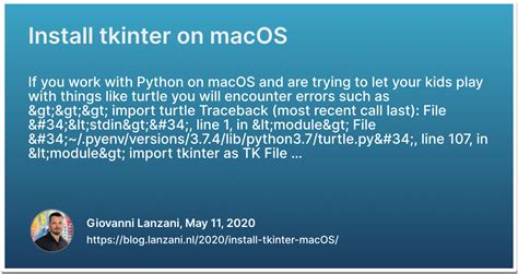 Image result for How to Install Tkinter On Linux