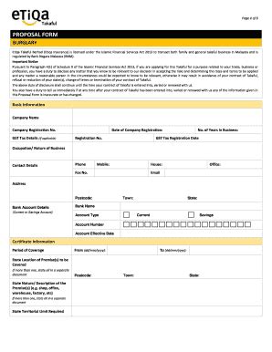 Burglary - Etiqa Insurance & Takaful - Fill and Sign Printable Template ...