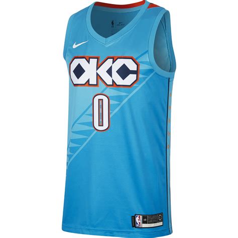 NIKE NBA OKLAHOMA CITY THUNDER RUSSELL WESTBROOK SWINGMAN JERSEY TIDAL ...