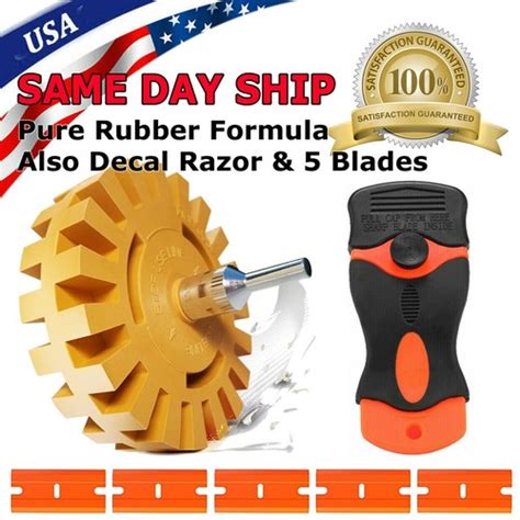 4 Car Decal Removal Eraser Wheel w Rubber India | Ubuy