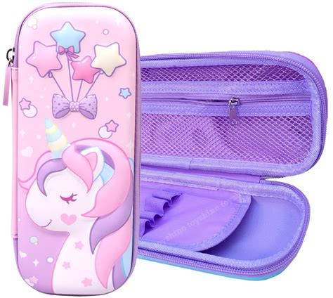Buy Toyshine Magics Unicorn Pink Hardtop Pencil Case With Multiple ...