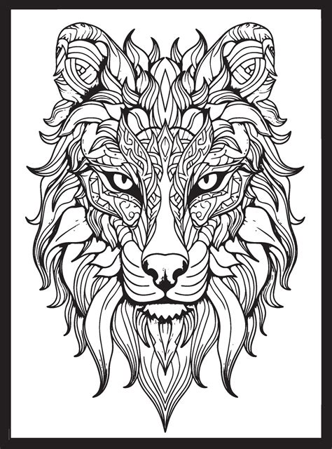 Unleash Your Inner Artist with Adult Coloring Pages Featuring Animals