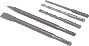 Mass Pro 5Pcs SDS Shank Hammer Drill Bit Concrete Masonry Drill Bits ...