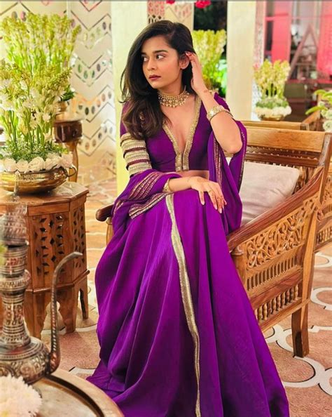 Mithila Palkar in Night Shade Shimmer Lehanga – Rishi and Vibhuti